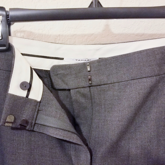 T Tahari Gray 3PC Pantsuit & Skirt, Size 14 - Picture 3 of 3